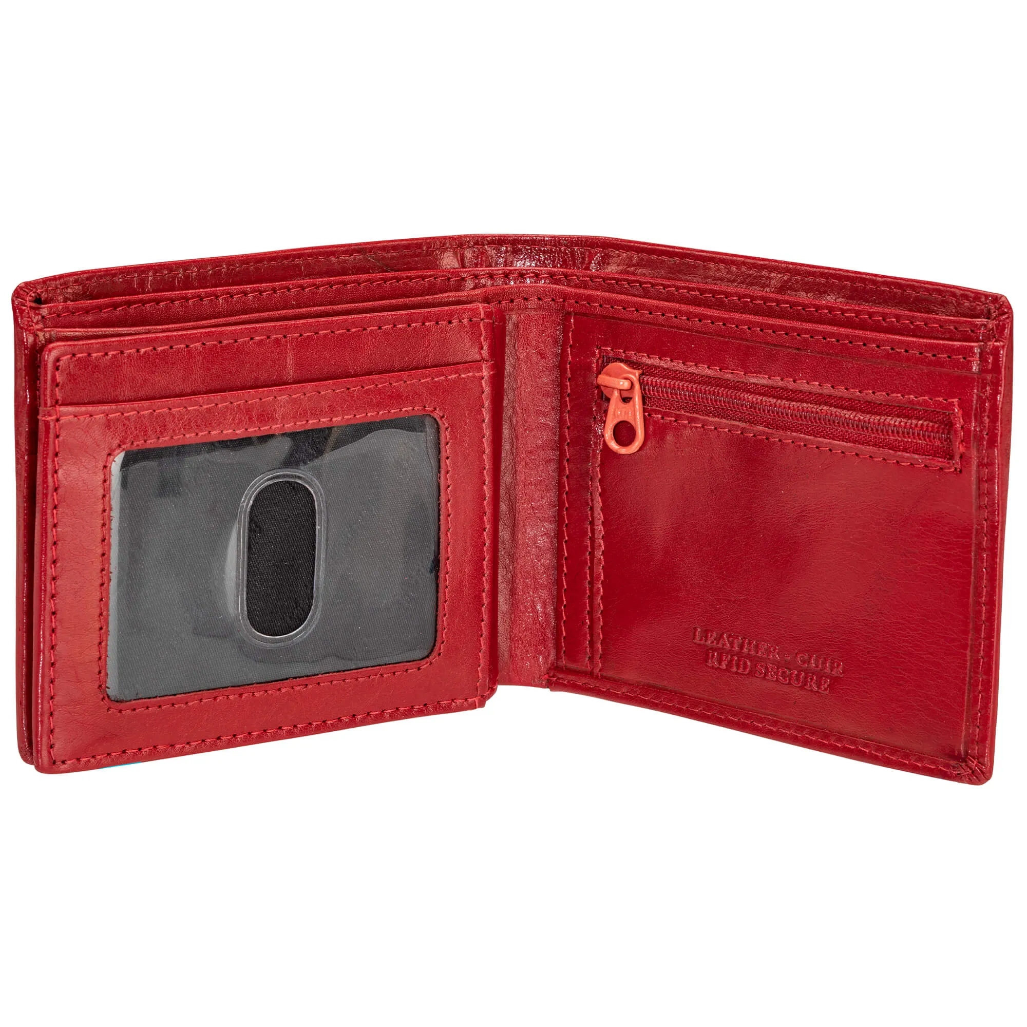 Mancini EQUESTRIAN-2 Men’s RFID Secure Center Wing Wallet with Coin Pocket