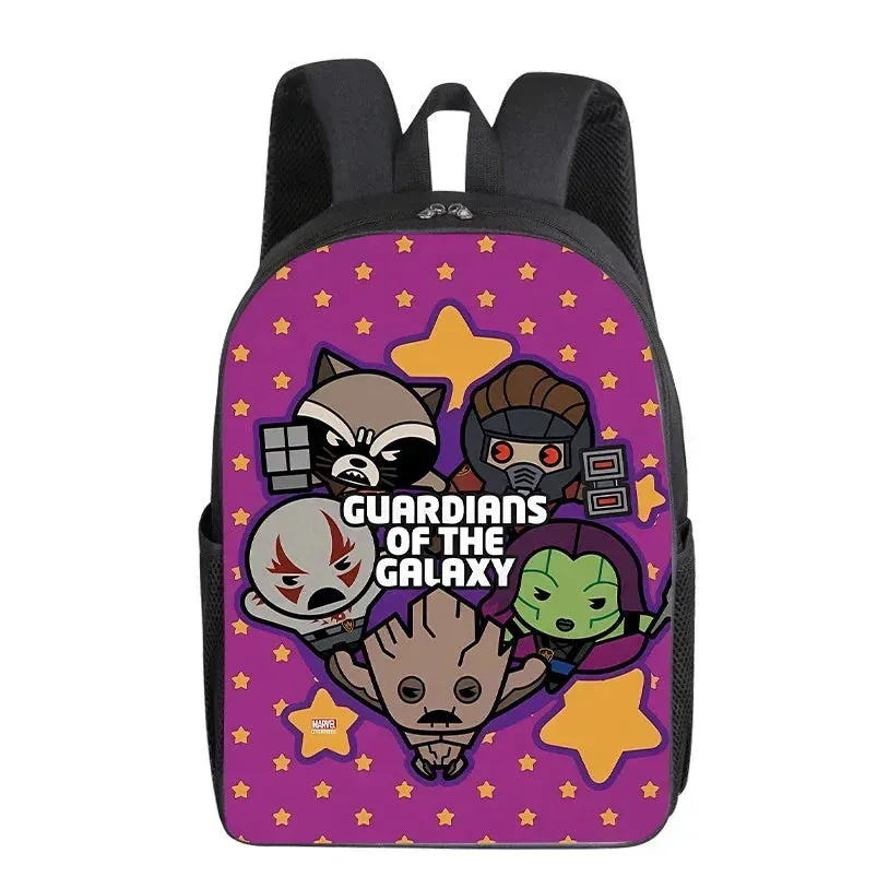 Marvel Groot Cartoon Backpack - Cute Superhero School Bag for Kids and Adults, Ideal Gift for Students and Office Use