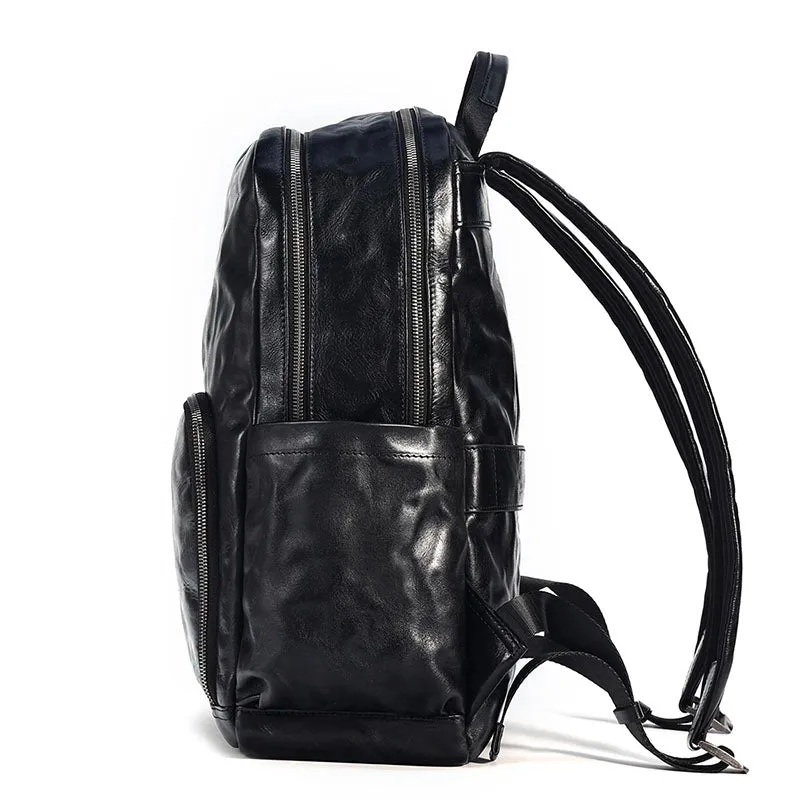 Men's Vegetable Leather Commuter Backpack