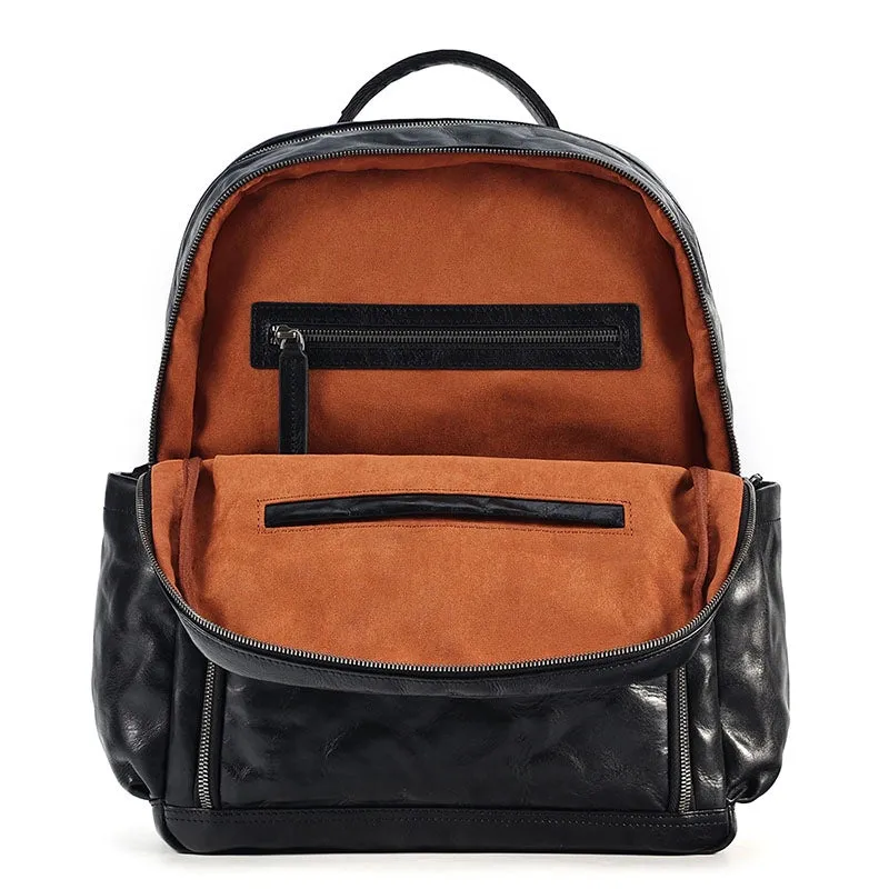 Men's Vegetable Leather Commuter Backpack