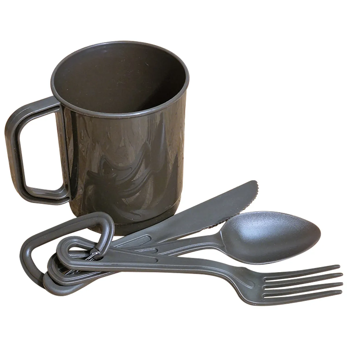 Mil-Tec Camping Dinner Set with Bag Olive Drab