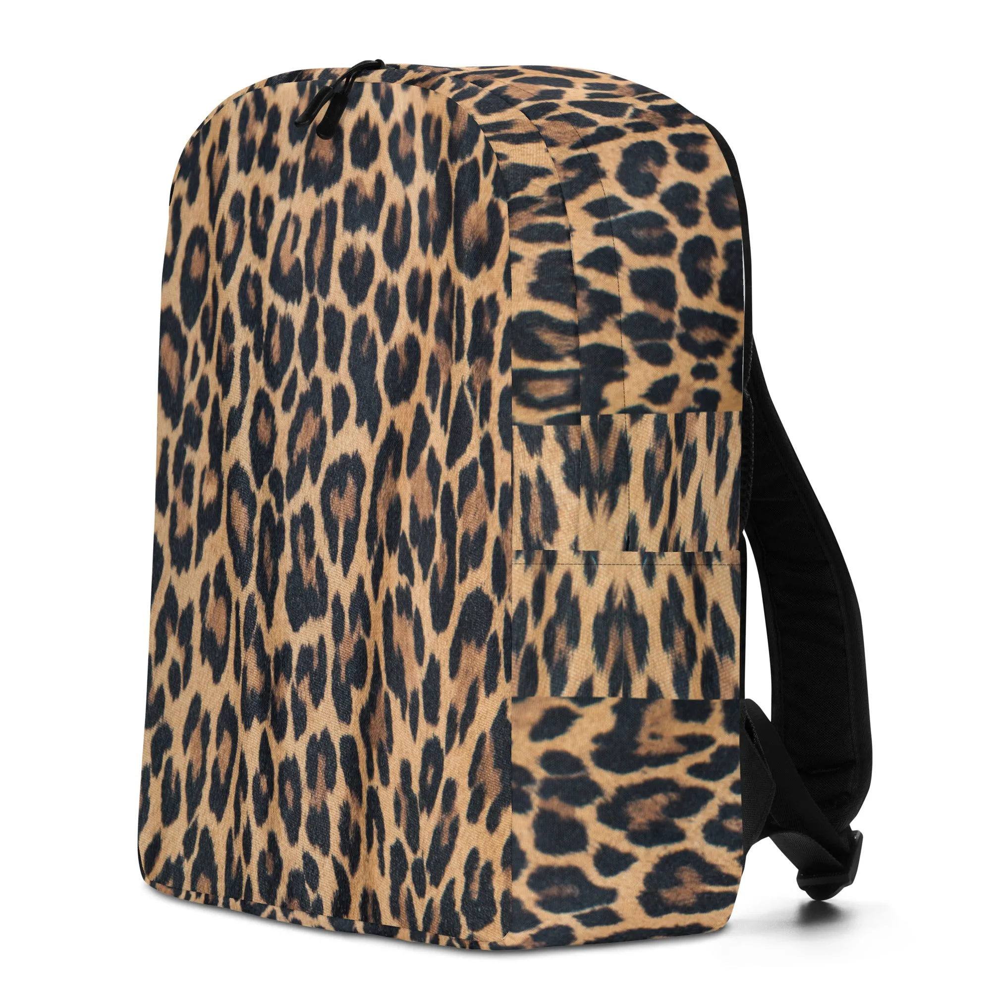 Minimalist Backpack Leopard Print