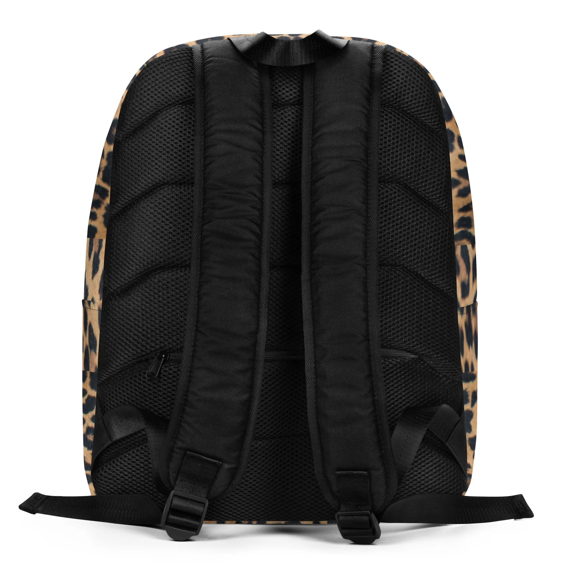 Minimalist Backpack Leopard Print