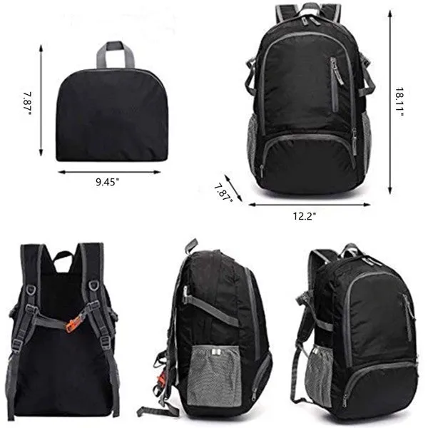 Mochila ultraligera plegable Mochila portátil para computadora portátil Mochila deportiva