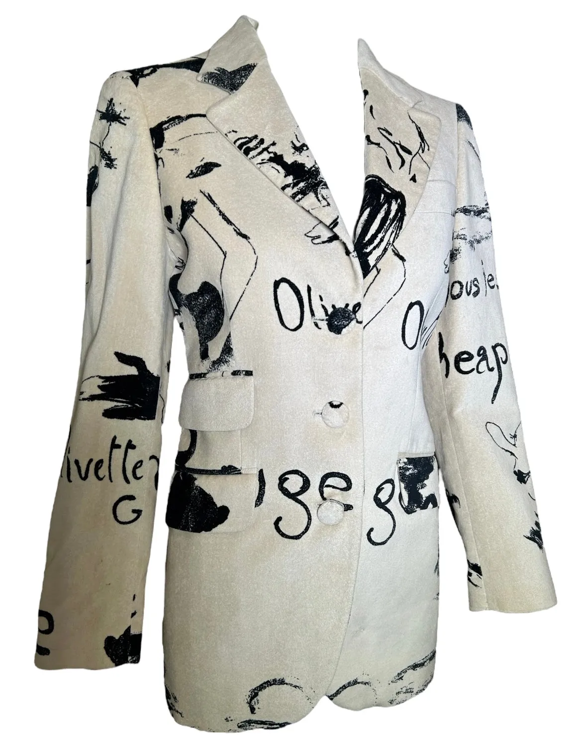 Moschino Cheap & Chic Olive Oyl Illustrated Jacket, New