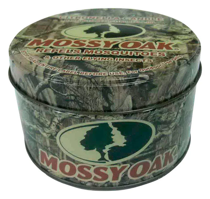 Mossy Oak Candle with Holder Wax For Mosquitoes/Other Flying Insects 8 oz