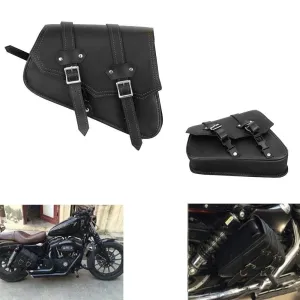 Motorbike Leather Saddle Tools Bag