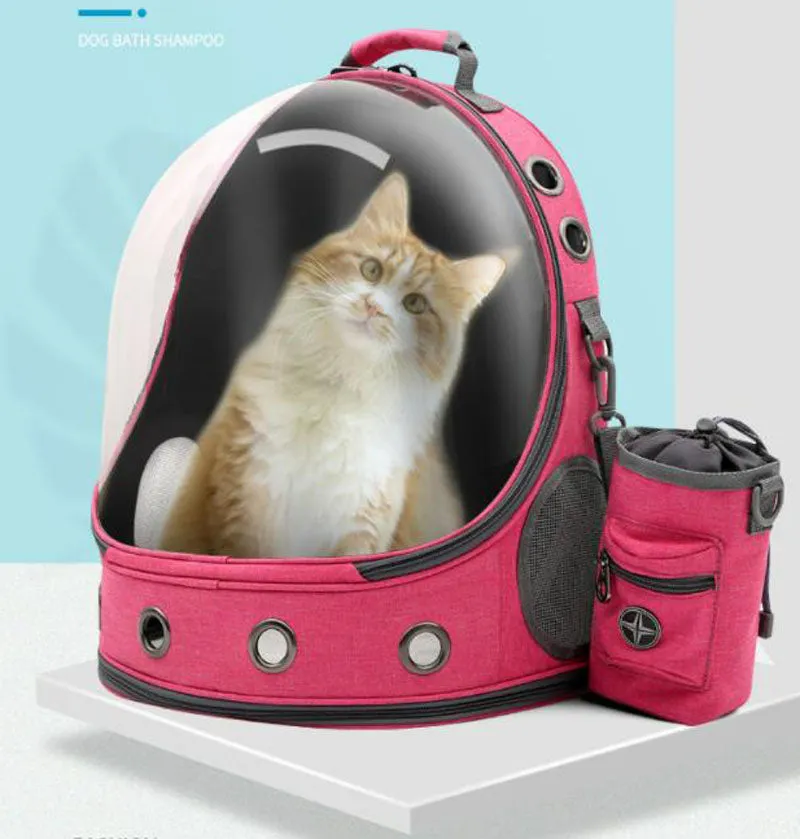 New transparent pet space backpack for cats and dogs