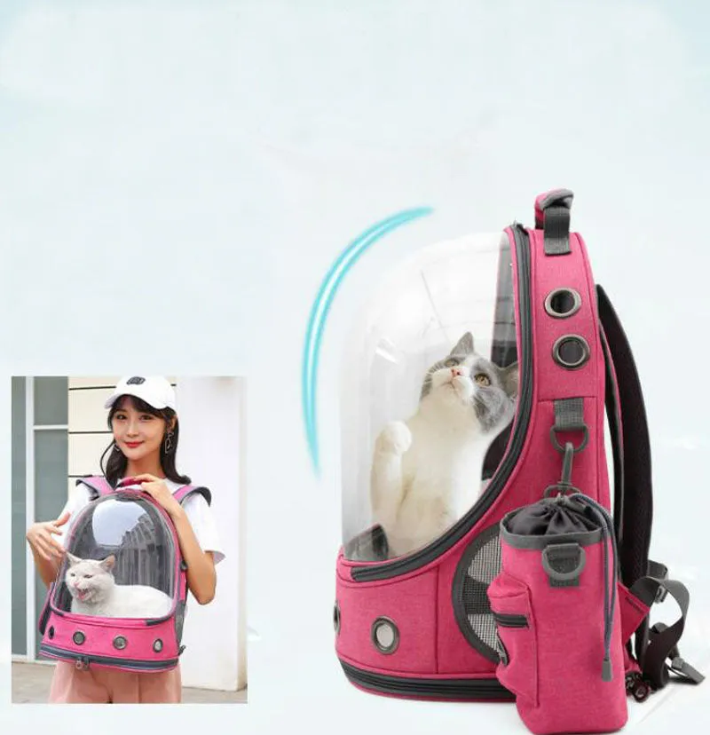 New transparent pet space backpack for cats and dogs