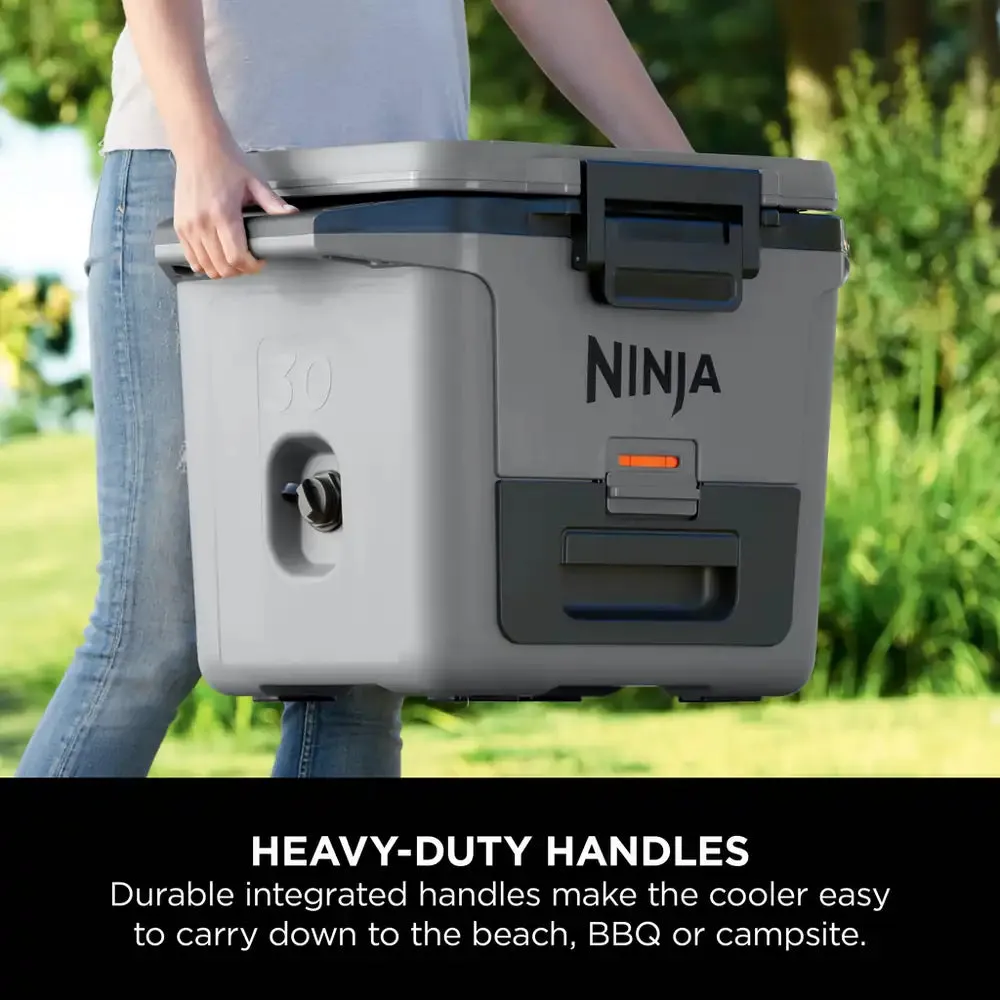 Ninja FB131UKGY FrostVault 30QT/28L Hard Drinks Cooler Box with Dry Zone, Slate Grey