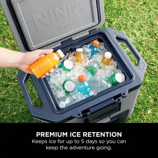 Ninja FB131UKGY FrostVault 30QT/28L Hard Drinks Cooler Box with Dry Zone, Slate Grey