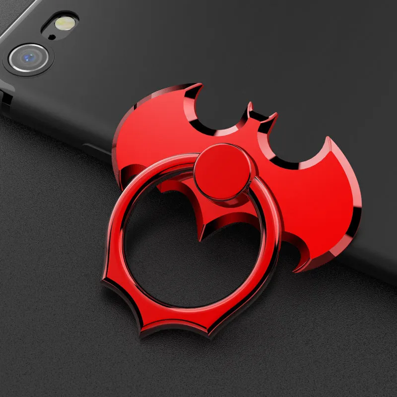 Oatsbasf Batman 360° Rotating Anti-drop Full Metal Finger Ring Grip Phone Holder