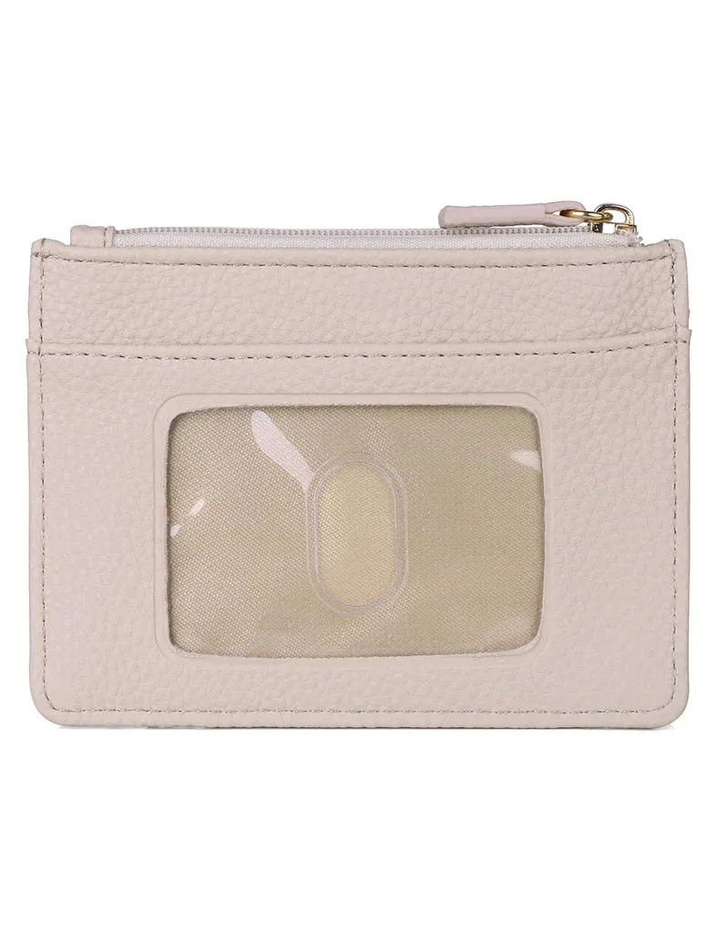 On Sale- Julia Buxton Vegan Textured RFID Pik-Me-Up Slot Coin Pouch