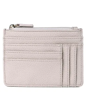 On Sale- Julia Buxton Vegan Textured RFID Pik-Me-Up Slot Coin Pouch