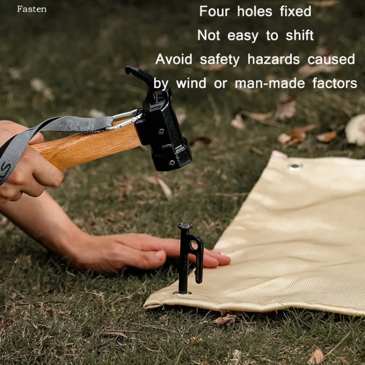 Outdoor Camping Fiberglass Heat Insulation Pad Fireproof Cloth, Size: 56x80cm