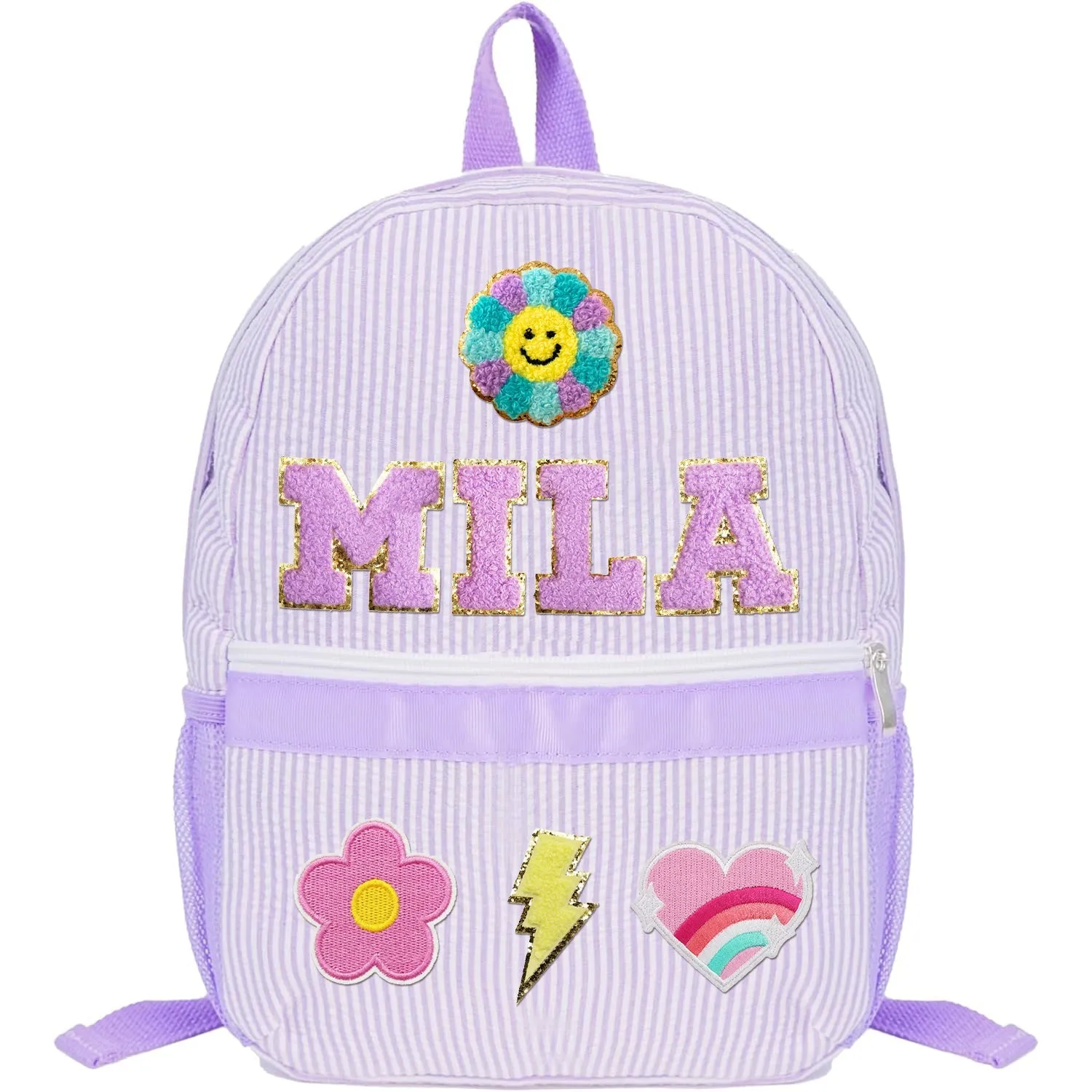 Personalised Kids Back to School Patch Backpack