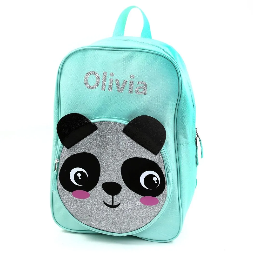 Personalized 17 Inch Critter Backpack - Panda