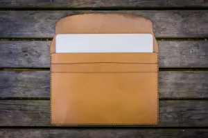 Personalized Leather MacBook Sleeves - Natural