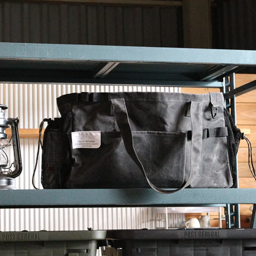 Post General Waxed Canvas Tool Bag Rectangle - Grey