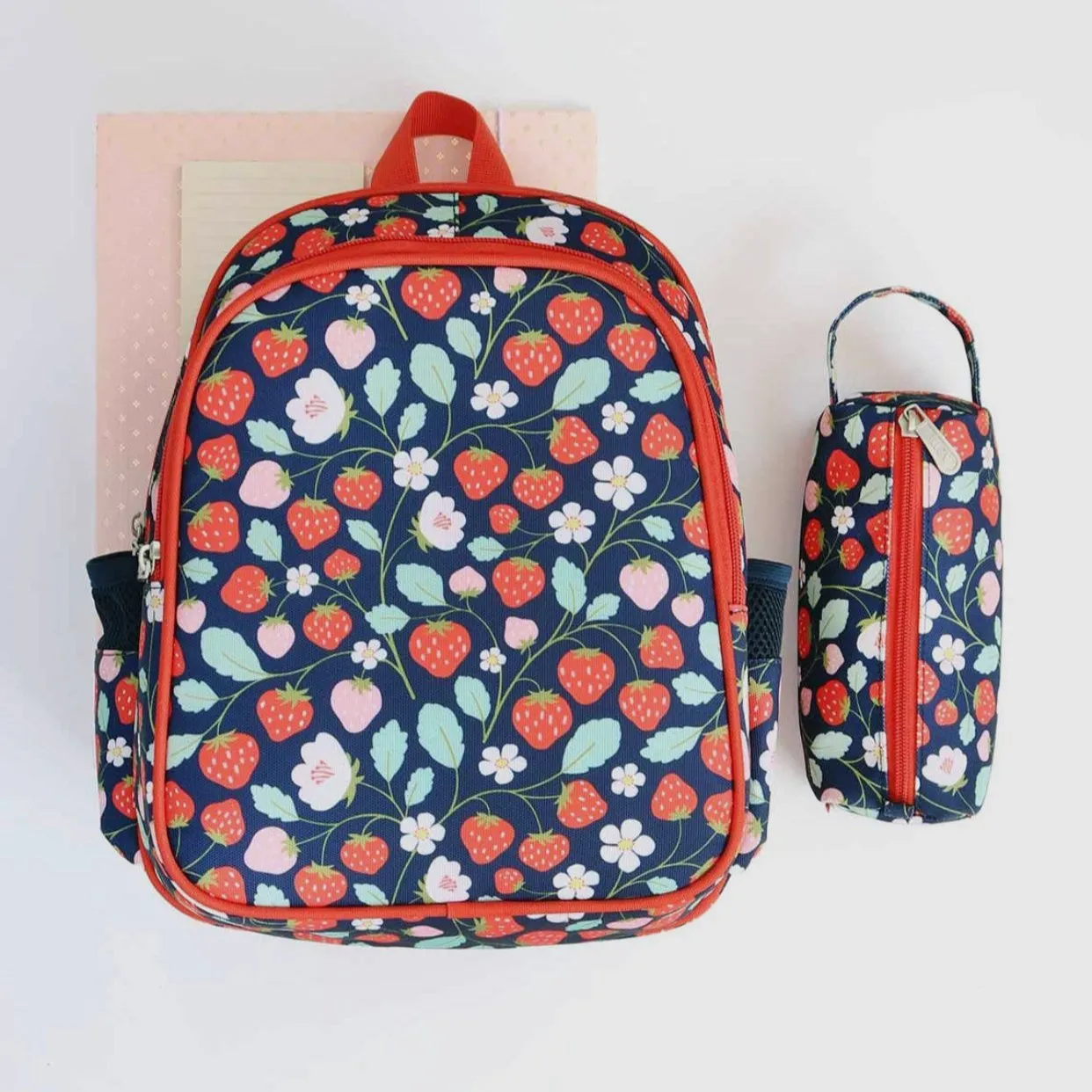 Preschool Insulated Backpack: Strawberries