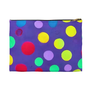 Purple Perfection: The Polka Dot Cosmetic Bag for Your Beauty Essentials