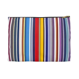 Rainbow Striped Cosmetic Case: Organize Your Beauty Essentials