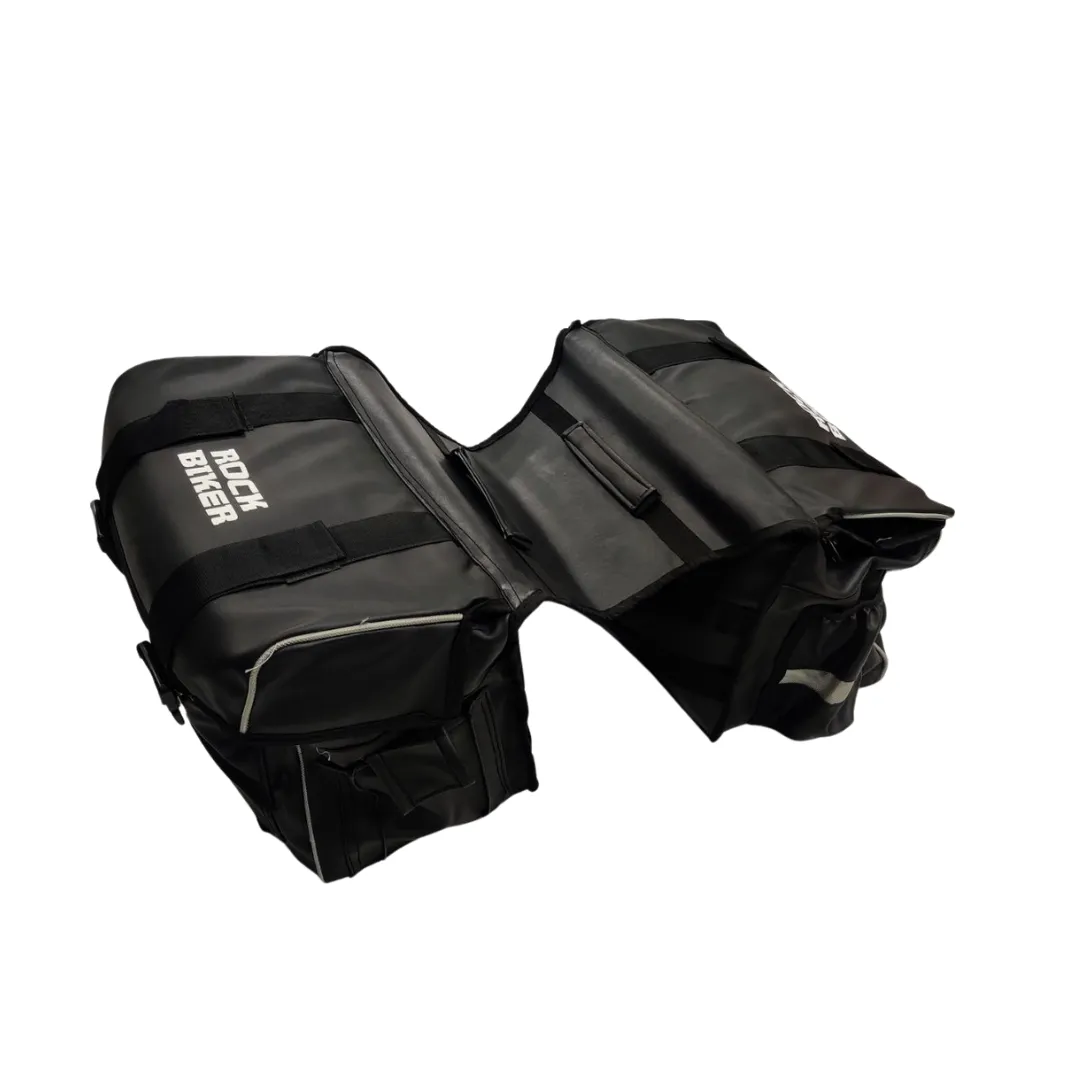 Rock Biker heavy Duty 70 Ltr Saddle bag for All motorcycle