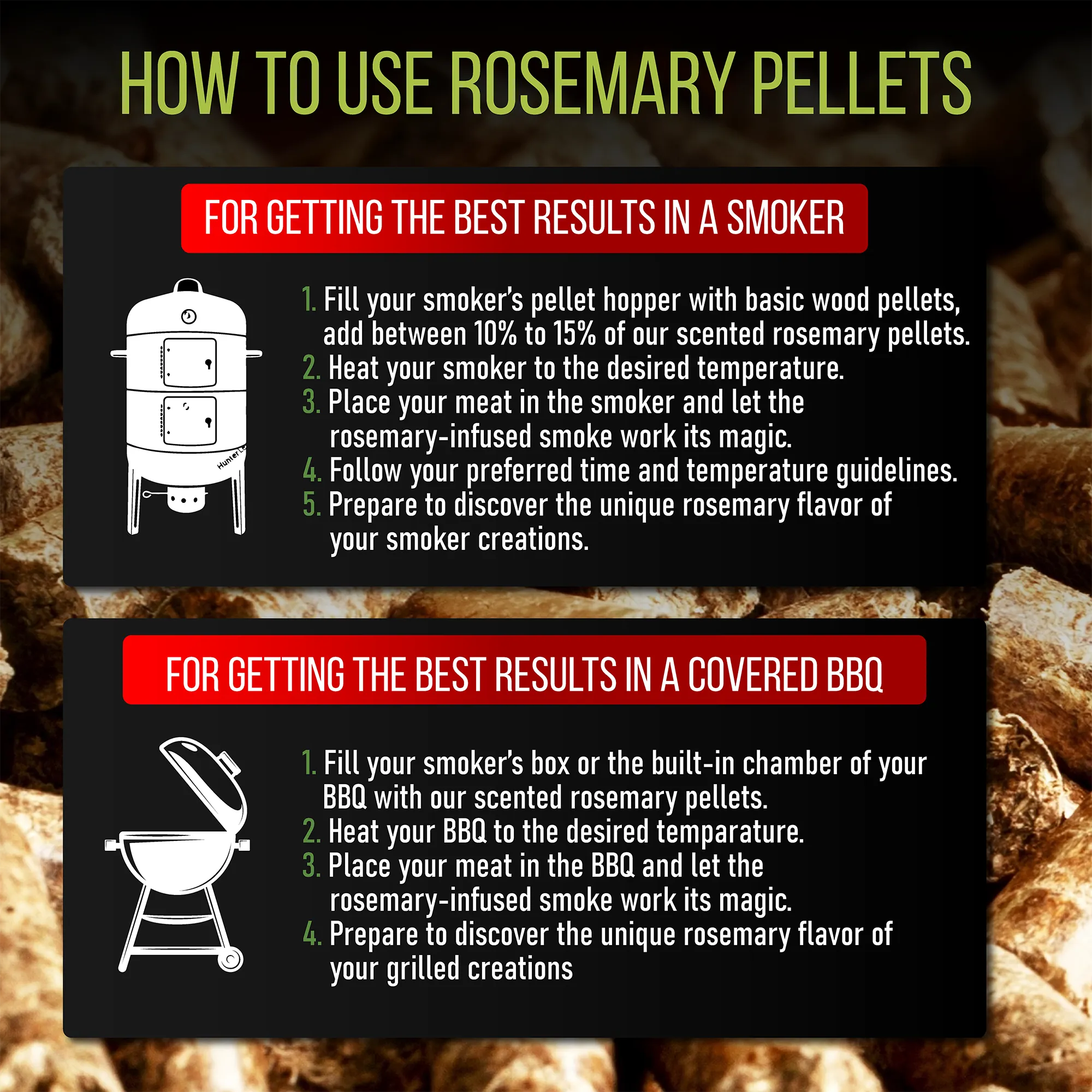 Rosemary Smoker Pellets