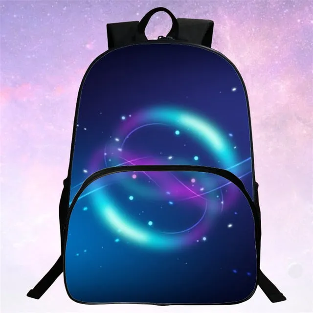 RUNNINGTIGER Children School Bags Galaxy / Universe / Space 24 Colors Printing Backpack For Teeange Girls Boys Star Schoolbags