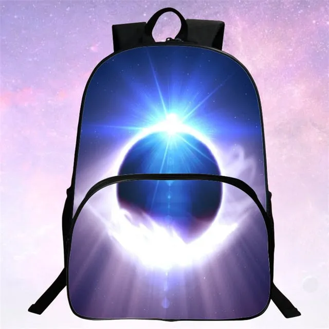 RUNNINGTIGER Children School Bags Galaxy / Universe / Space 24 Colors Printing Backpack For Teeange Girls Boys Star Schoolbags