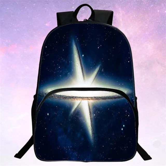 RUNNINGTIGER Children School Bags Galaxy / Universe / Space 24 Colors Printing Backpack For Teeange Girls Boys Star Schoolbags