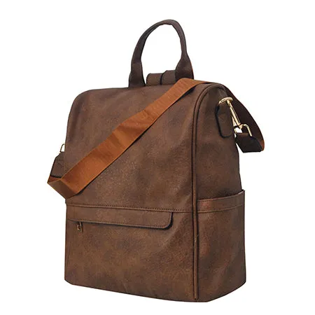 !SALE! Brown Faux Leather NGIL Traveler Backpack