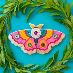 SALE - Pink Moth Felt Ornament Kit