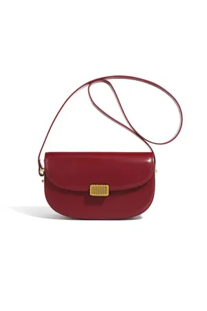 Small Saddle Crossbody Bag in Shiny Calfskin