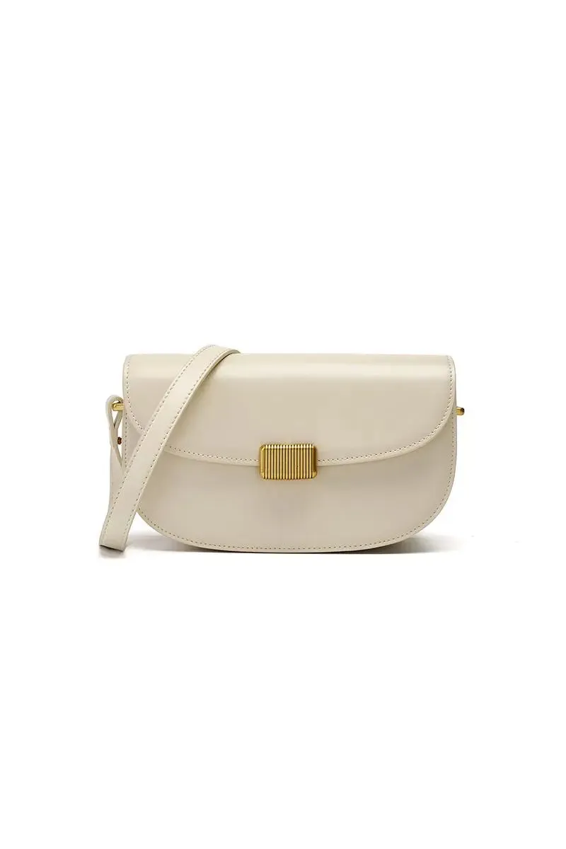 Small Saddle Crossbody Bag in Shiny Calfskin