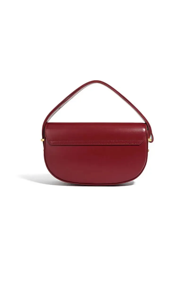 Small Saddle Crossbody Bag in Shiny Calfskin