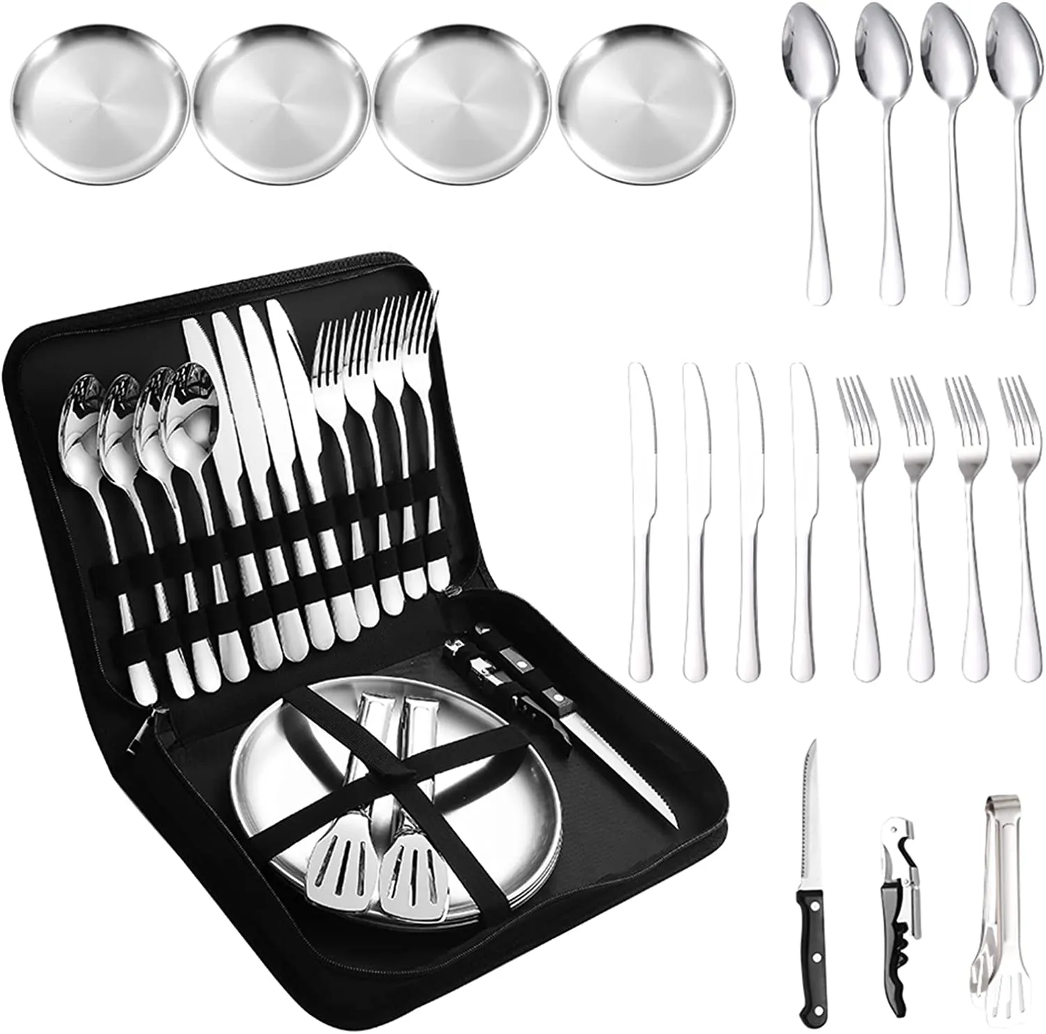 Stainless Steel Camping Takeaway Cutlery Set Dc-265