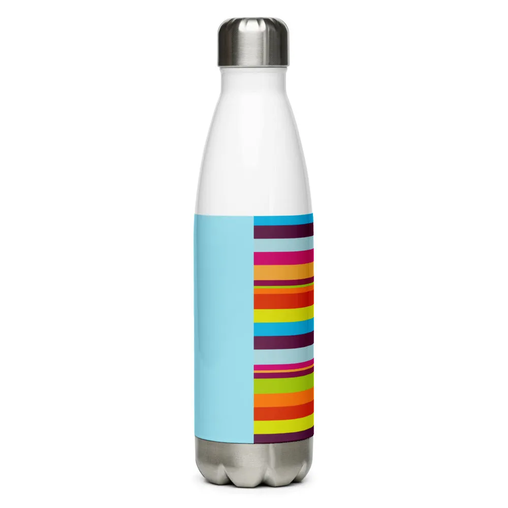 Stainless Steel Water Bottle Striped