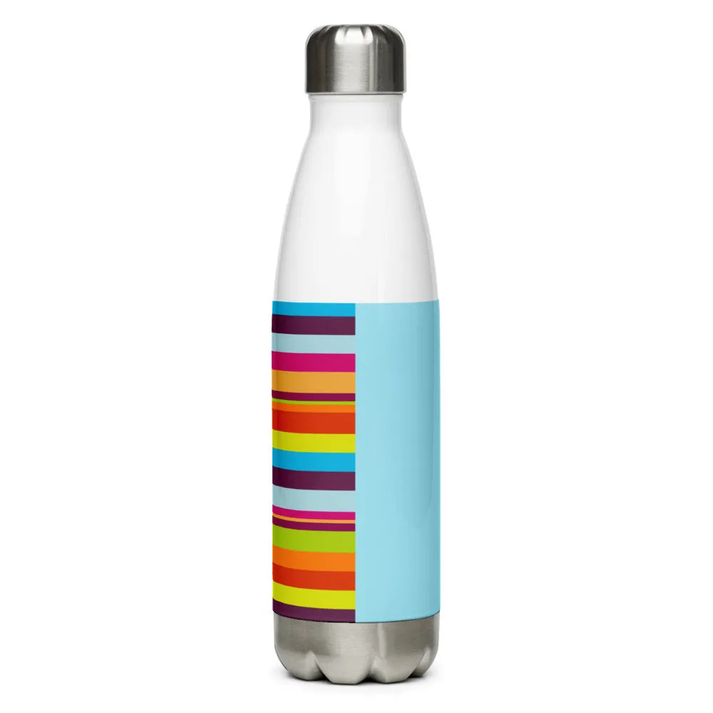 Stainless Steel Water Bottle Striped