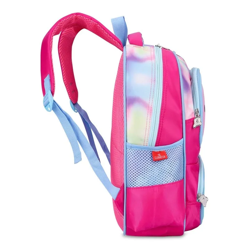 THE CLOWNFISH Casual Backpack - Lightweight, Organizer Pockets | 13.6 Litres | Rosy Pink