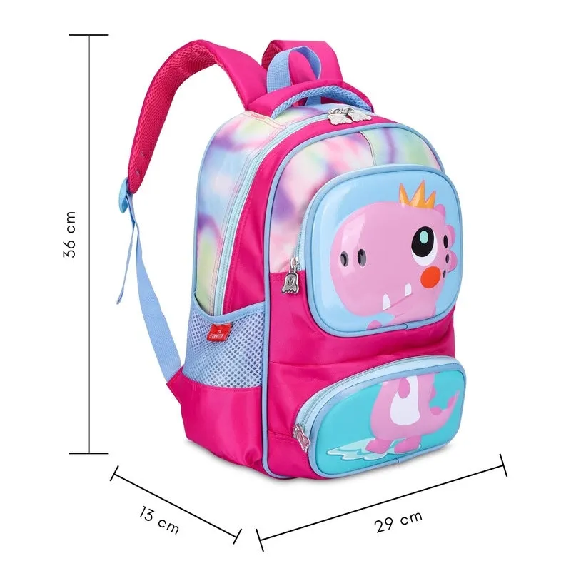 THE CLOWNFISH Casual Backpack - Lightweight, Organizer Pockets | 13.6 Litres | Rosy Pink