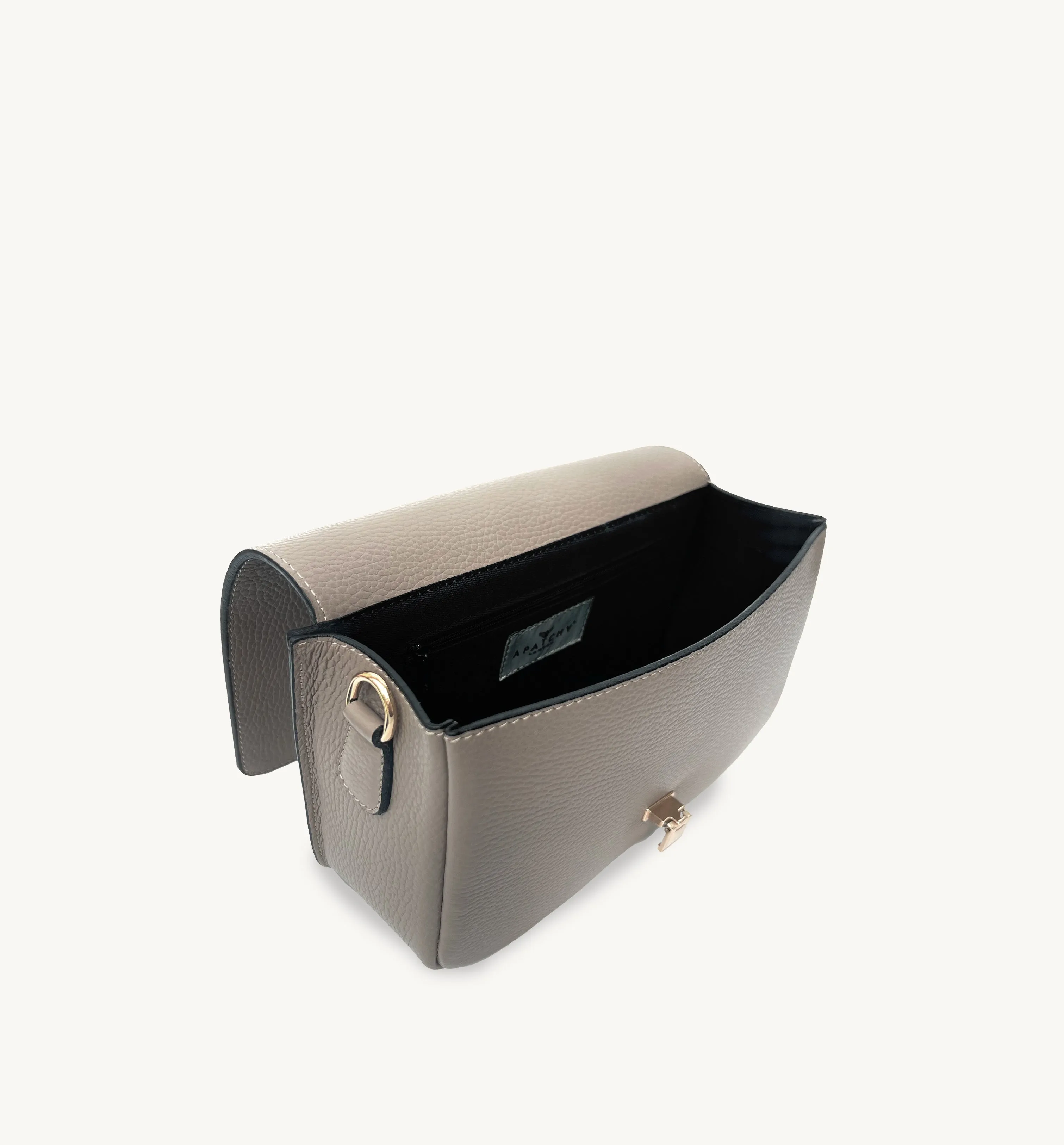 The Newbury Maxi Mushroom Leather Bag