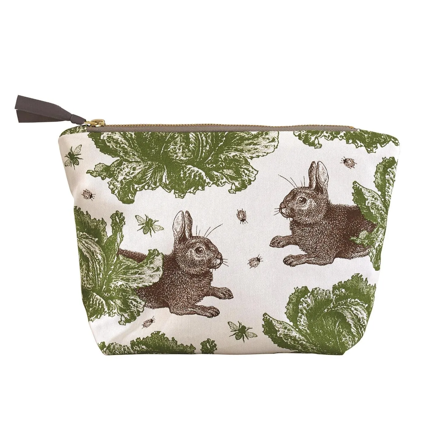 Thornback & Peel - Cosmetic/Make-Up Bag - Rabbit & Cabbage - Available In 2 Sizes