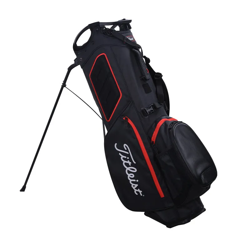 TITLEIST Hybrid 5 Stand Bag (Black/Black/Red)