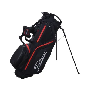 TITLEIST Hybrid 5 Stand Bag (Black/Black/Red)