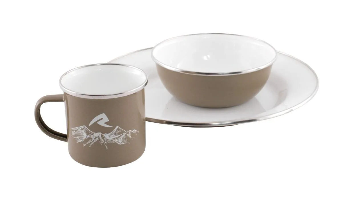 Tongass Single Enamel Camping Set