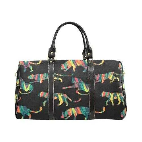 Travel Bags, Multicolor Lion Style Black Bag