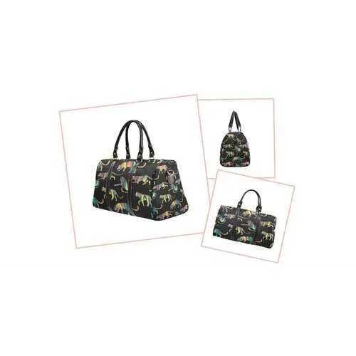 Travel Bags, Multicolor Lion Style Black Bag