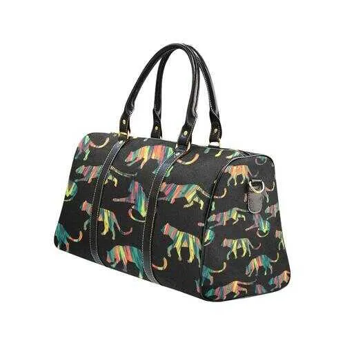 Travel Bags, Multicolor Lion Style Black Bag