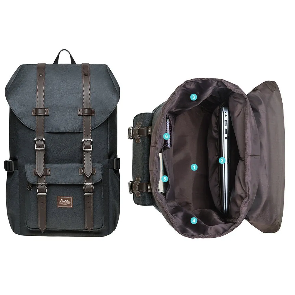 Travel Laptop Backpack, Oxford fabric ( K1023-Black )